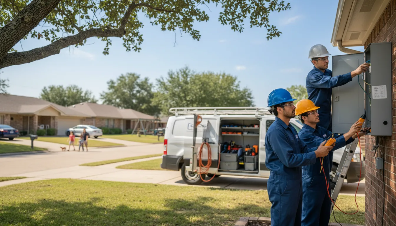 Certified electrician providing emergency electrical services in Genoa, WI